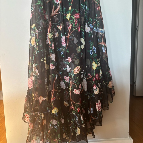 Marchesa Notte Flowering Halter High-Low Gown - Picture 6 of 7